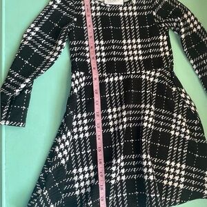 The Children's Place Black and White Fit and Flare Dress